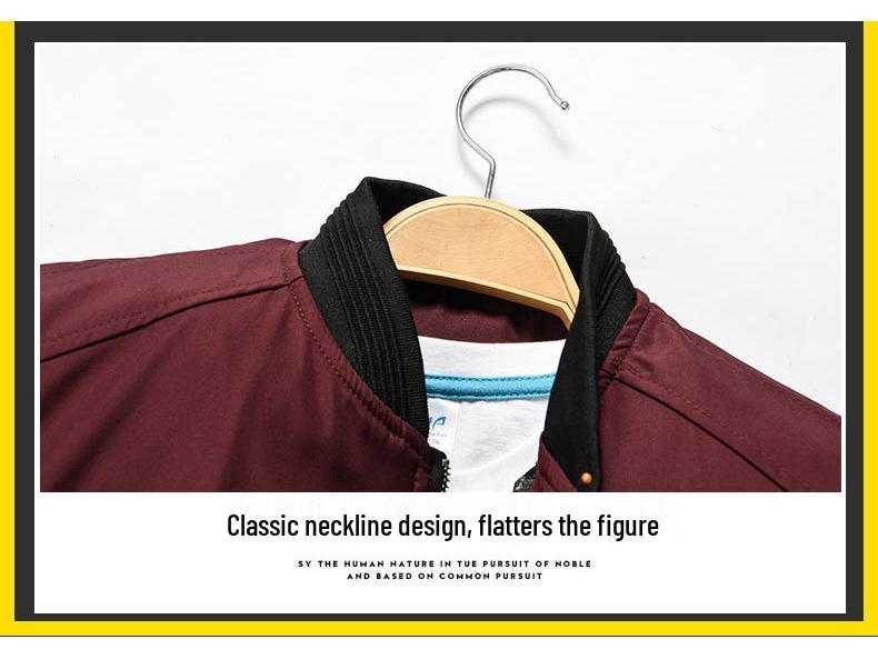 Мужская дышащая повседневная куртка - Без капюшона, на молнии, в японском стиле для весны и осени