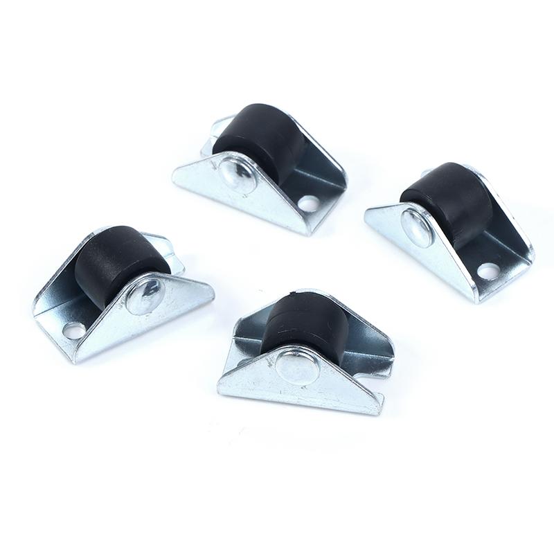 4 шт., 0,5 дюйма, мебельные прямые колеса, направляющие ролики, лоток для ящика, аксессуары, мусорный бак, ящик для хранения, корзина для белья, ролик