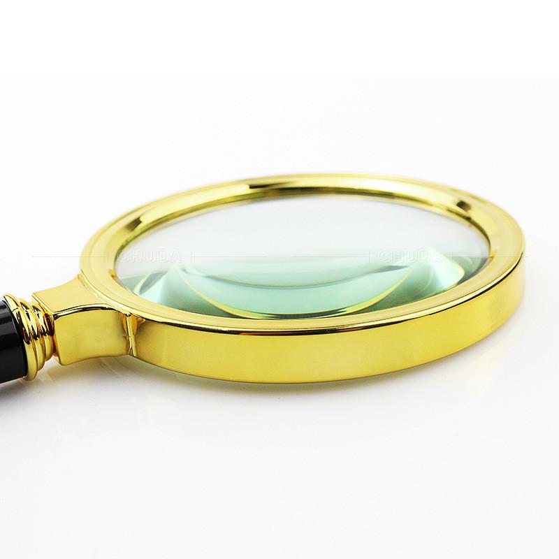 Ручное увеличительное стекло с высоким разрешением, большим увеличением, портативной ручкой с рисунком дракона, 10x для использования пожилыми людьми