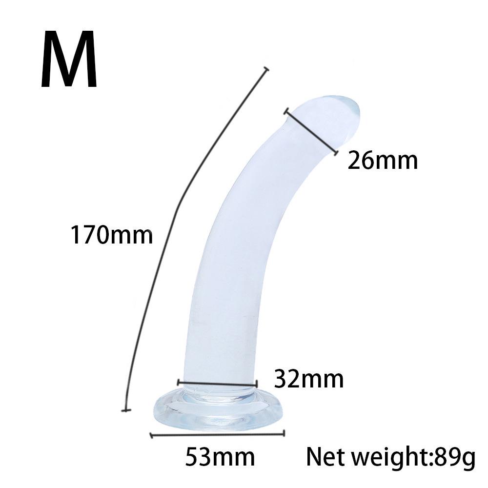 Orissi Transparent Suction Cup Anal Plug & Dilator for Men and Women - Simulated Dildo for Backyard Play