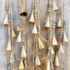 Bohemian Wind Chime Hanging Metal Harmony Cow Bell Cluster with Jute Rope Farmhouse Rustic Vintage Outdoor Garden Patio Wind Bell Decoration Ornament