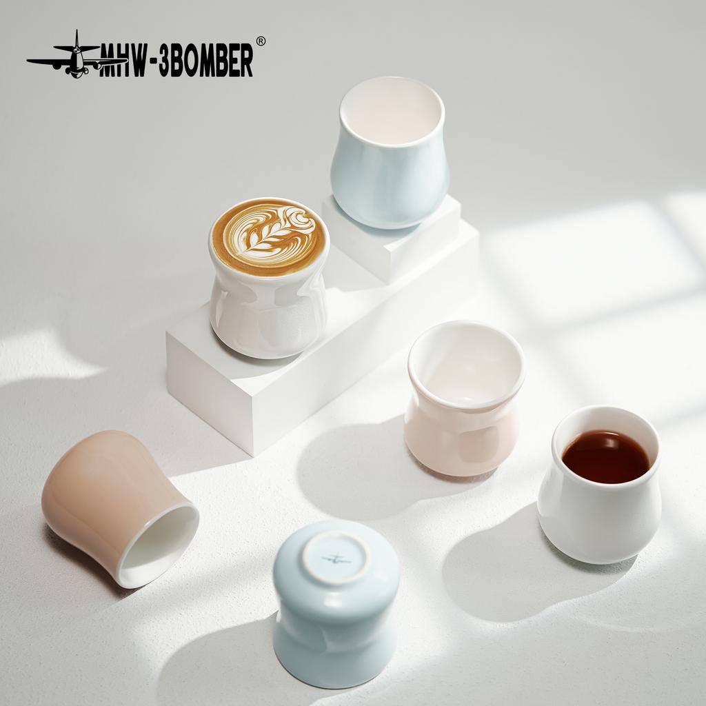 MHW-3BOMBER 150ml Ceramic Cup Tea Mugs Ceramic Espresso Cups for Latte Art Cocoa Cappuccino Cafe Bar Tool Kitchen Accessories