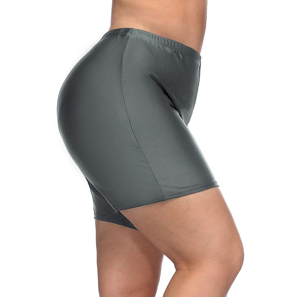 Charmleaks Женские плавки больших размеров с однотонным дном и высокой талией