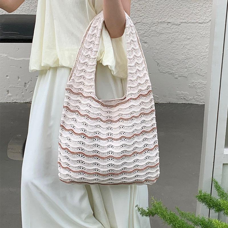 Women's Bag Knitting Bag Knitting Bag Simple Fashion All-in-one Shoulder Bag Handbag