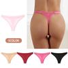 Plus Size European & American Cotton Thong: Low Waist T-Shape Briefs, Hip Lift Design for Women.