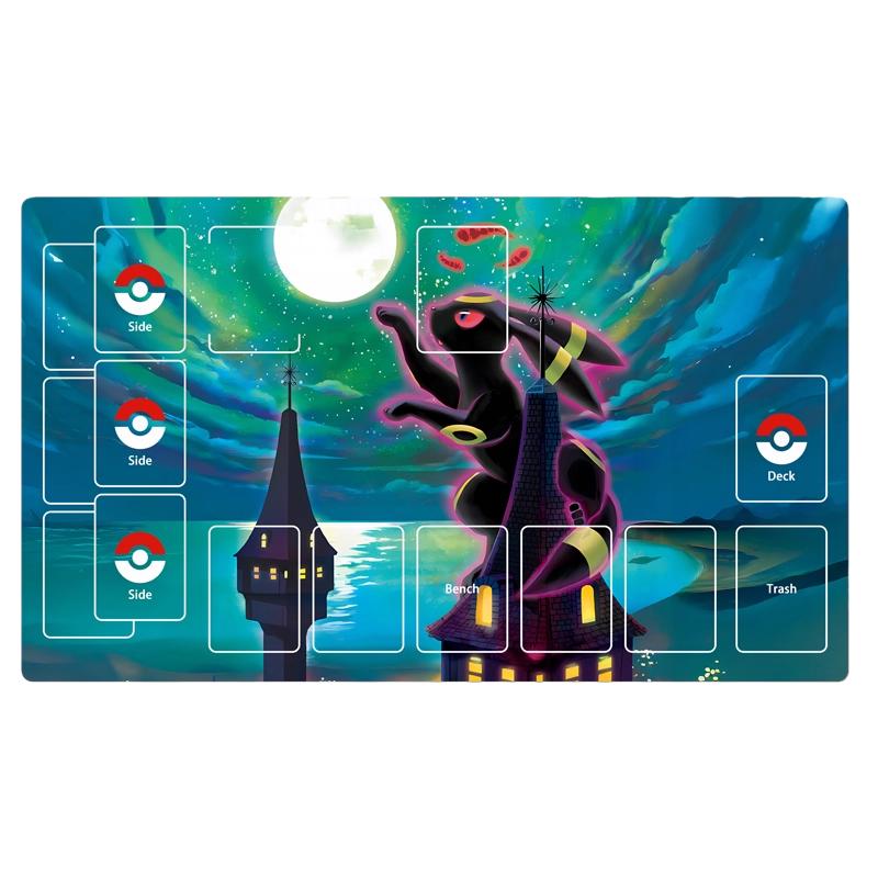 Styles DIY Pokemon Playmat Self Made Umbreon Sylveon Leafeon Pikachu PTCG Battle Card Mat Anime Gift