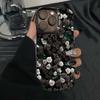 Чехол для телефона Black and White Rose для Apple iPhone16promax - лазерный мягкий силиконовый креативный противоударный чехол для iPhone16/15/14/13/12/11/Pro/Promax/Plus