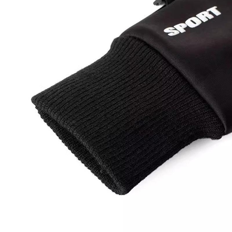 Зимние теплые перчатки для снега, для велоспорта на открытом воздухе, полнопалые перчатки с сенсорным экраном, водонепроницаемые флисовые перчатки для бега, катания на лыжах, мотоцикла