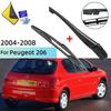 Комплект дворников и заднего стеклоочистителя для Peugeot 206 2004--2008 Задний стеклоочиститель Щетка стеклоочистителя Автоаксессуары