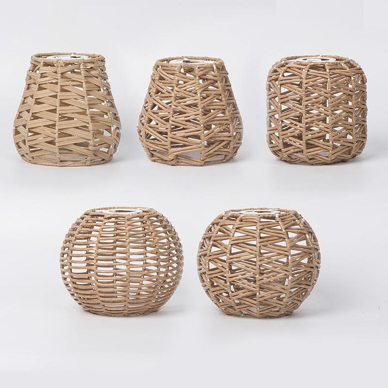 1PC ротанг декоративные винтажные лампы B&B искусственный ротанг плетеный абажур декоративная люстра люстра освещение японский многостильный