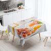 Изысканная скатерть с принтом для кухни, ресторана, украшения стола и водонепроницаемая прямоугольная необрастающая ткань