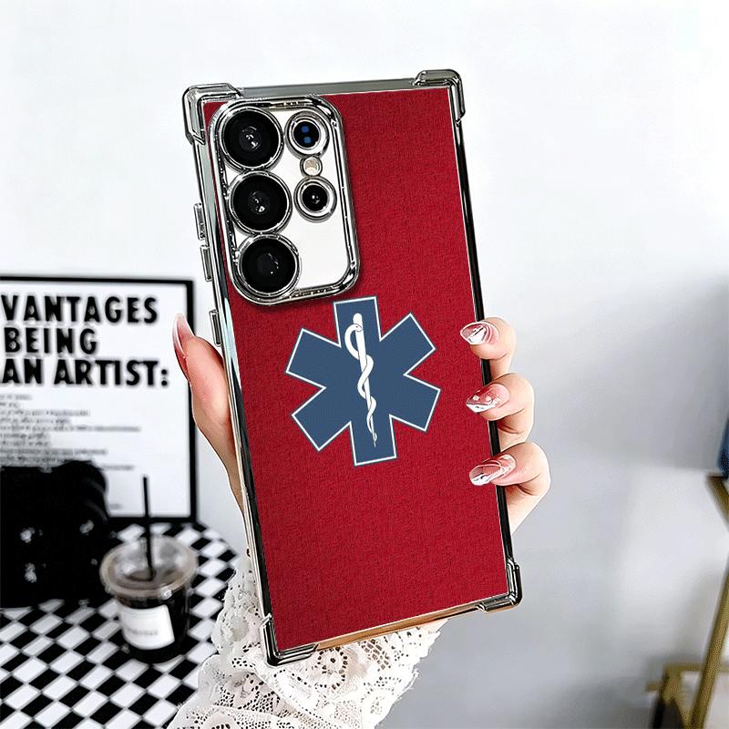 Чехол для телефона с покрытием EMT EMS Ambulance для Samsung Galaxy S24 S25 FE S26 Edge S23 Ultra S22 S21 Plus S20 Защита от падения Подушка безопасности