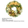 Christmas Wreath Window Stickers Electrostatic Window Decals Wreath Pattern Glass Sticker for Home Shop Xmas Decoration