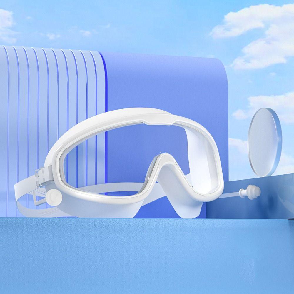 Wide View Swim Glasses Anti Fog Diving Eyewear Diving Swimming Goggles  Swimming Pool