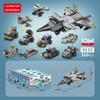 Образовательные строительные блоки, совместимые с Lego: Игрушки на военную, аэрокосмическую, мультяшную и древнеархитектурную тематику для детей