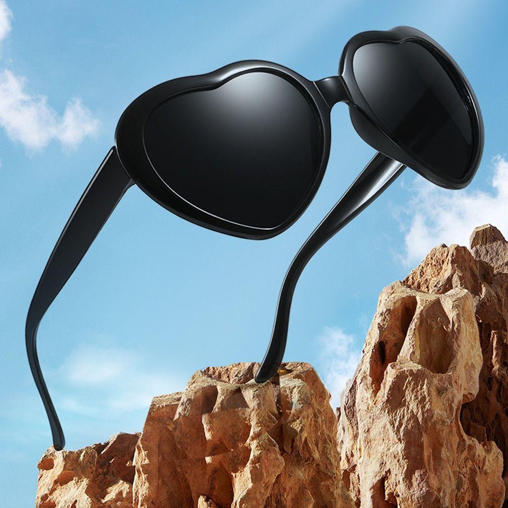 UV400 Protection Heart-Shaped Sunglasses Cosplay Beach Shades Cute Women's Accessories for Women