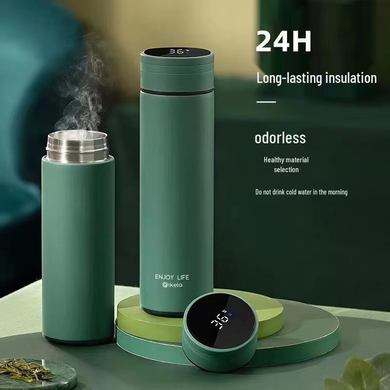 Smart LED Display Stainless Steel Insulated Bottle