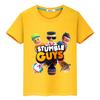 Детская футболка из 100% хлопка Stumble Guys, короткие футболки в стиле аниме y2k, цельные топы с принтом, кавайная повседневная футболка с гордостью, одежда для мальчиков и девочек