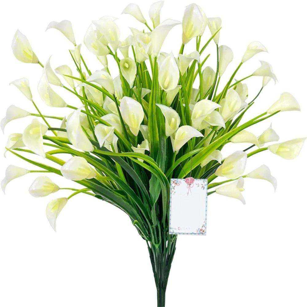 1/2/5Pcss Plastic Calla Lily Artificial Flowers 33cm Fake Plant New Fake Flowers Indoor Decor