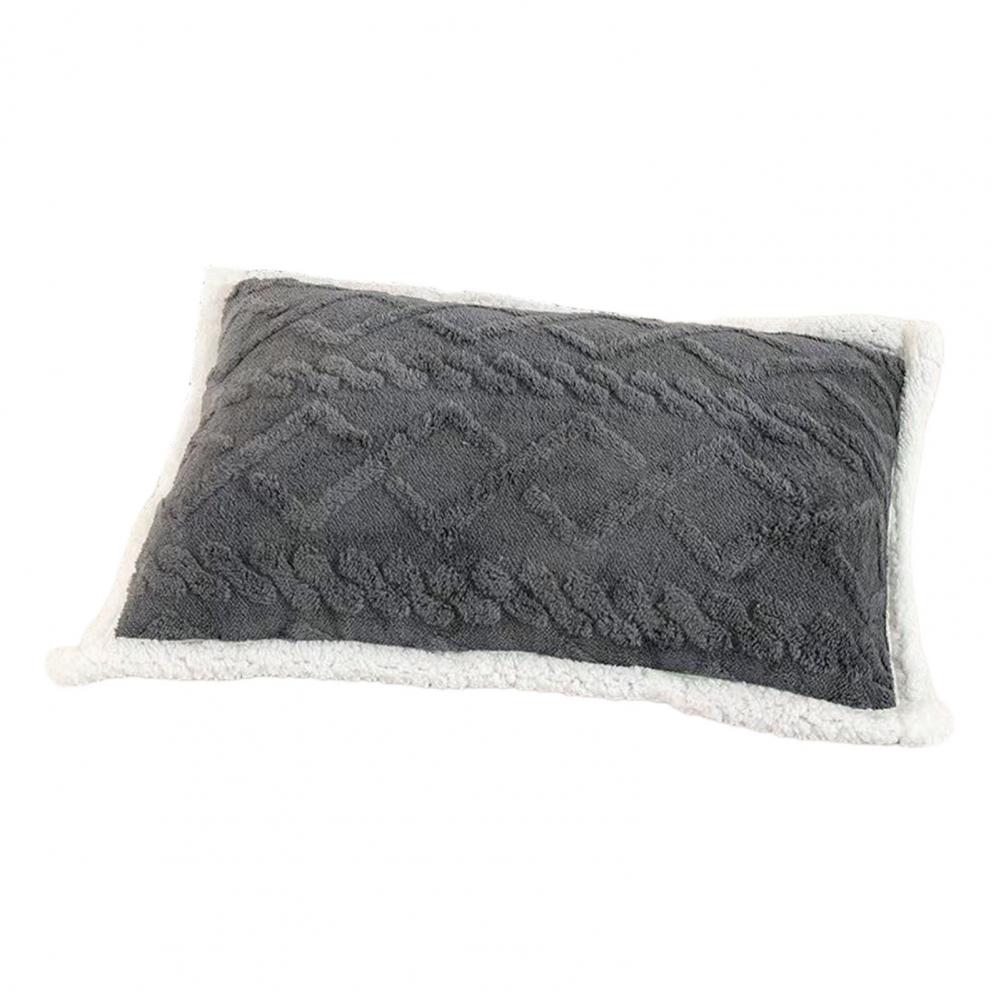 1 шт./2 шт. Стильный чехол на подушку Зимний теплый чехол на подушку Двусторонний пушистый наволочка Защита для подушки для украшения спальни