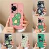 Liquid Silicone Case For Huawei Nova 11 SE 12 Ultra 12i Y72 Honor X6A Cover Popular Cartoon Pattern Dinosaur Anti Drop Matte Bumper For Huawei Housing