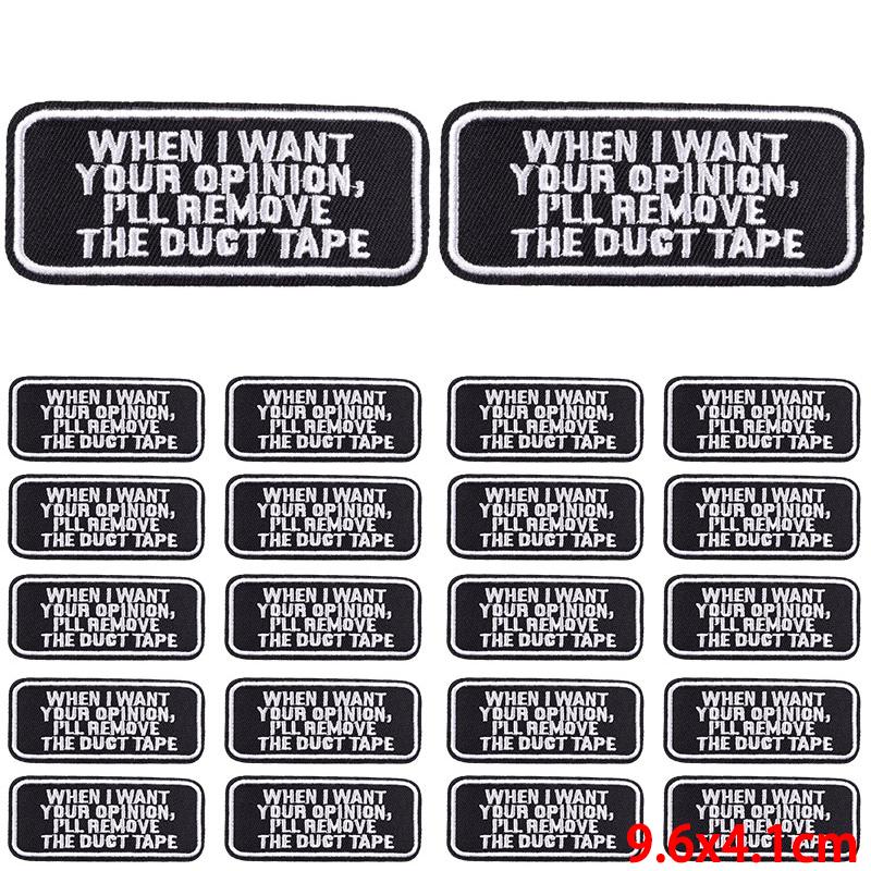 10Pcs/Lot Patch With Letters Iron On Patches For Clothing Thermoadhesive Patches On Clothes Slogan Proverb Patch For Clothes Sew