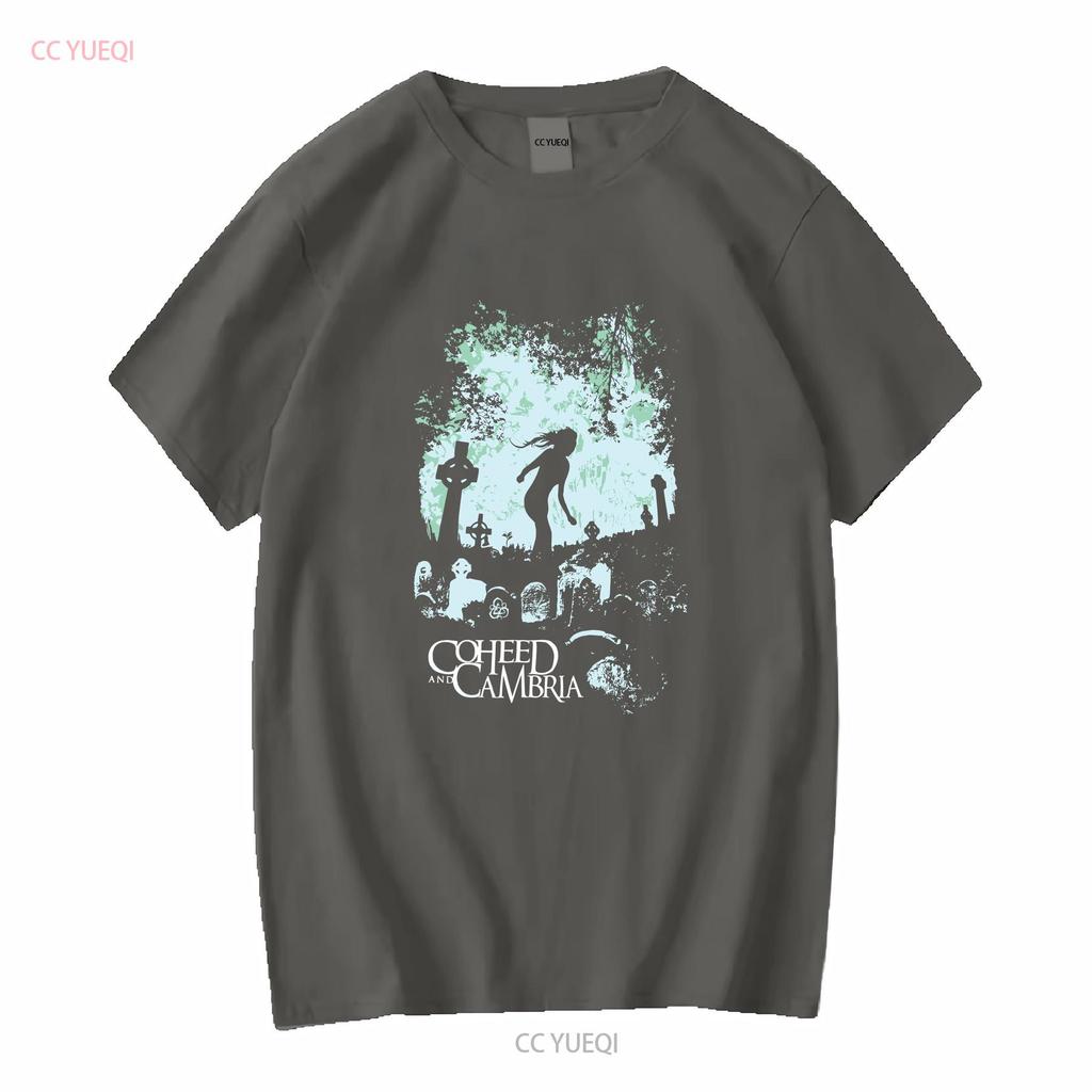 Футболка группы Coheed And Cambria Хлопок Все Размеры S 5XL винтажная Стиранная Универсальная Повседневная Унисекс Немного Укороченная Для Повседневной Носки