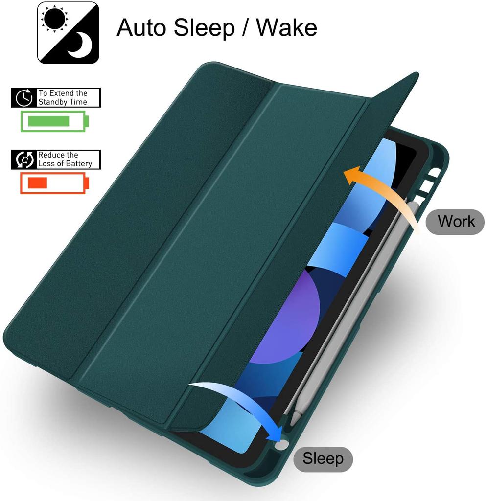 Чехол для iPad Air 4, 10,9 дюйма, 2020, чехол для iPad Air 4-го поколения A2316 A2324 A2325 A2072, умный чехол для iPad Air(четвёртая)Чехол для карандашей