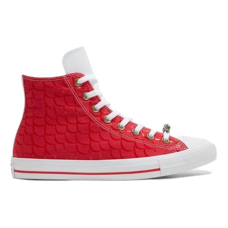 Converse Кеды All Star High Top из парусины Унисекс Красные Белые A08704C