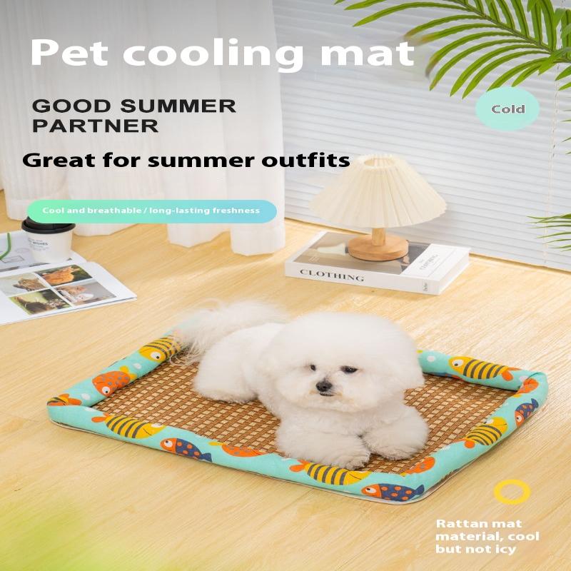 Free Pillow Pet Bed Cat Cool Summer Bed Waterproof Dog Sleeping Bed Ice Pet Mat Washable Bed For Dog