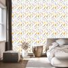 Wild Flowers Wallpaper White and Light Gray for Living Room and Bedroom 50x1000