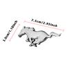 2PCS 7.5/11CM 3D Mustang Badge Running Horse Sticker For Ford Fiesta Focus Mondeo Kuga Edge Shelby GT Car Body Decoration Emblem