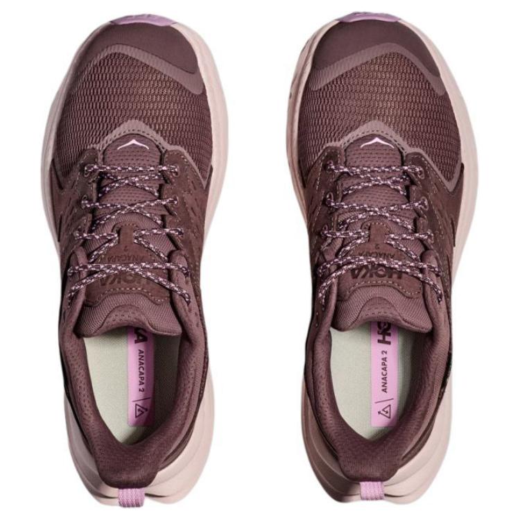 HOKA One One Anacapa 2 Low Gore-Tex Comfortable Slip-Resistant Durable Low-Top Hiking Shoes Women Hiking Shoes Brown 1142830F-SYQ