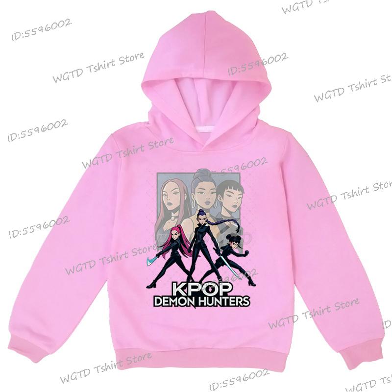 Girl Outfits Gifts KPop Demon Hunters Toddler Girl Boy Clothes 2025 Movie Graphic Sweatshirts K-Pop Demon Hunters Kids Clothes