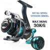 New 800-7000 Series Ultralight Spinning High Smooth Fishing Reel, Max Drag 30 Kg, Suitable for Saltwater/freshwater Fishing, Full Metal Construction