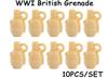 MOC Военный нефтяной бочонок WW2 Ящик для оружия Набор строительных блоков Военная сцена Аксессуары Пуля Мотоцикл Мешок с песком Блочные кирпичи Игрушки Наборы для игры