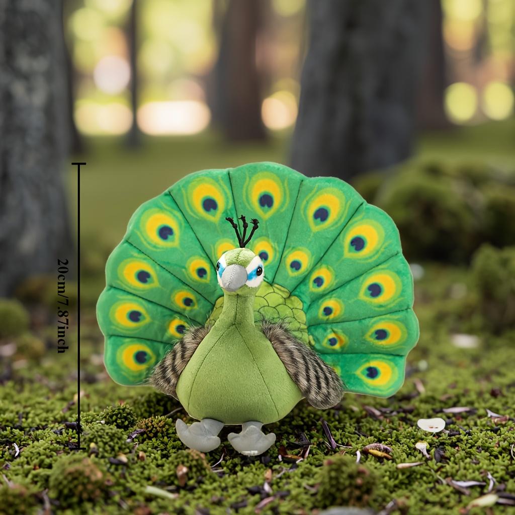 Adorable Imitation Peacock Plush Toy Bird Home Decor Ornament Zoo Plush Doll Birthday Gift Holiday Present Friend Couple Gift Student Gift