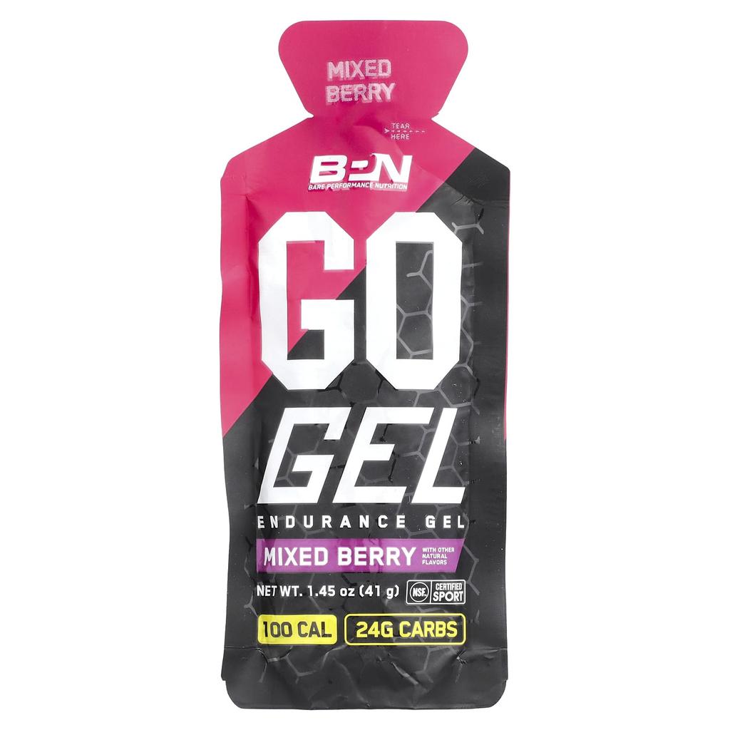 Go Gel, Endurance Gel, Mixed Berry, 10 Packs, 41G (1.45Oz) Each