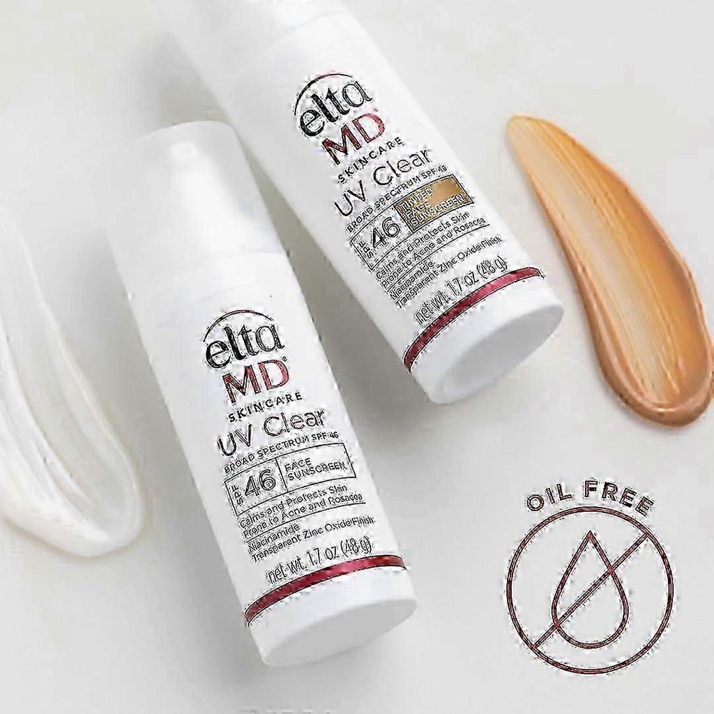 (белый) UV Ежедневный солнцезащитный крем для лица SPF 40/46 Увлажняющий крем с оксидом цинка, Ежедневный увлажняющий крем для лица с SPF, Солнцезащитный крем меньше