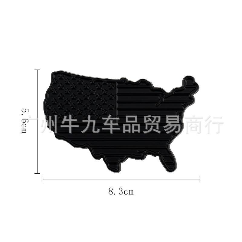 3D стикер флаг США для автомобиля, декоративный стикер на кузов
