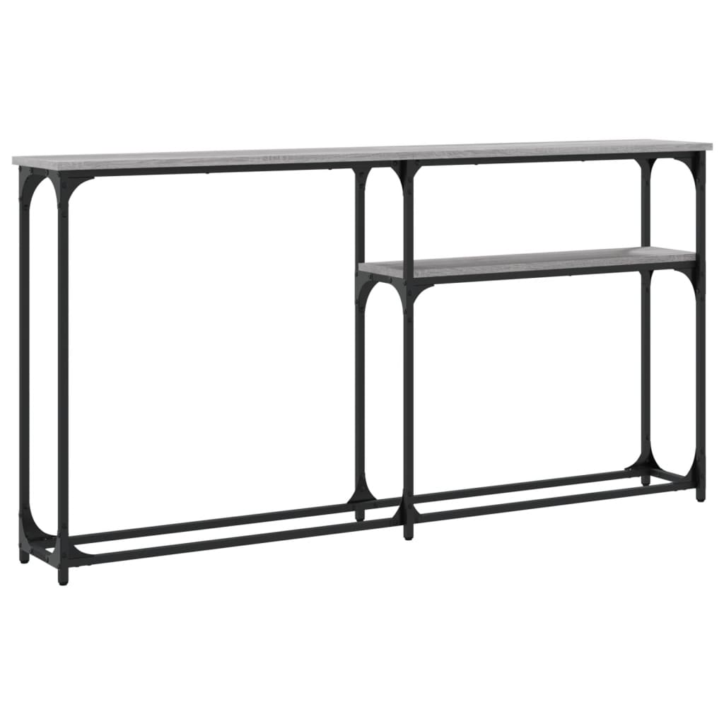 Console Table Grey Sonoma 145 x 22.5 x 75 cm Engineered Wood