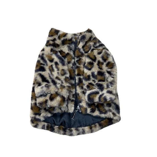 Environmentally Friendly Material Winter Warm Pet Plush Coat With Luxurious Style Dog Fur Jack