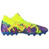 Puma Future Ultimate Mg/Ag Comfortable Soccer Shoes Men Soccer Shoes Blue Yellow 107615-01