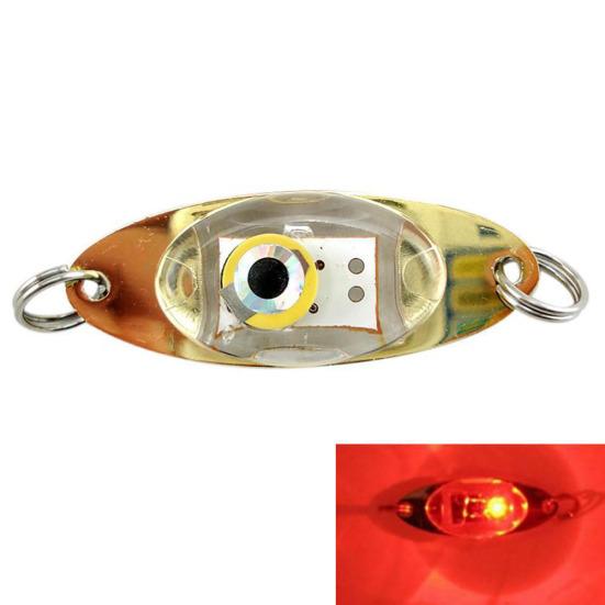 Eye Shape Night Fishing Underwater Fish Lure LED Flashing Light Tackle Tool