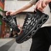 Summer Men's High Quality Sneaker Casual Sport Tennis Shoes Solid Color Breathable Lace-up Outdoor Running Training Shoes