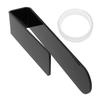 Acrylic Hand Towel Holder Self Adhesive Wall Mounted Hand Towel Rack for Bathroom Kitchen Use Black
