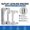 C Shaped Switch Plate Shim Silver Flush Mount Plate New Wall Plate Spacer  for Switch Installation
