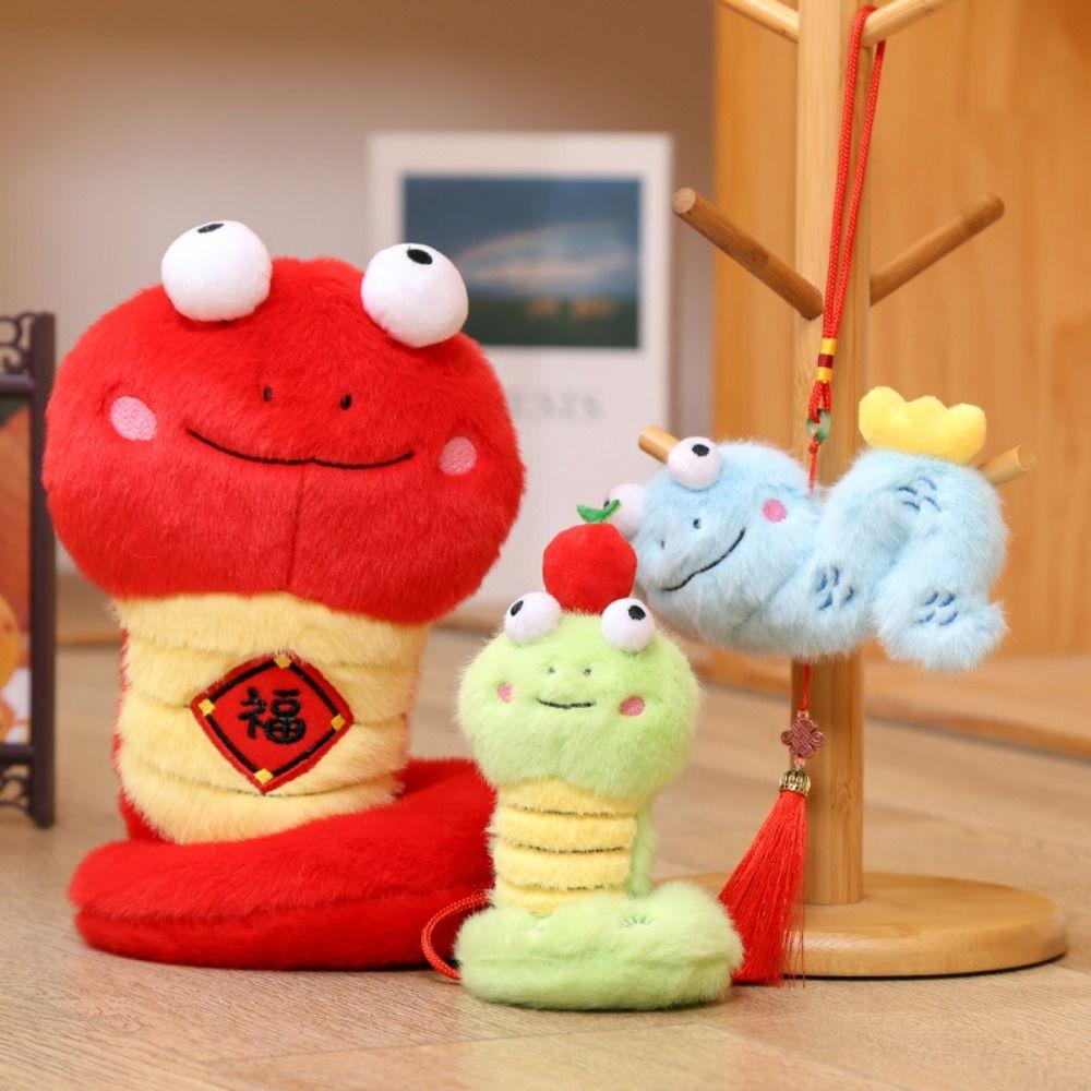 Chinese Style Snake Year Plush Toy PP Cotton Lucky Snake Doll Plushies Children