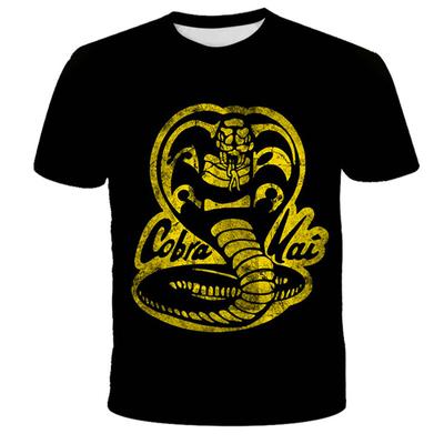 Детская одежда, детская футболка Cobra Kai для мальчиков, одежда с короткими рукавами, спортивная футболка с героями мультфильмов, костюм, детские футболки, толстовки