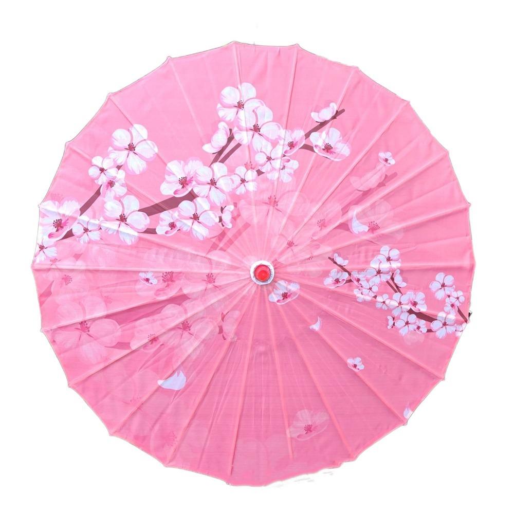Waterproof Silk Cloth Women Umbrella Rain Proof Costume Parasol Flower Oil Paper Umbrella Party